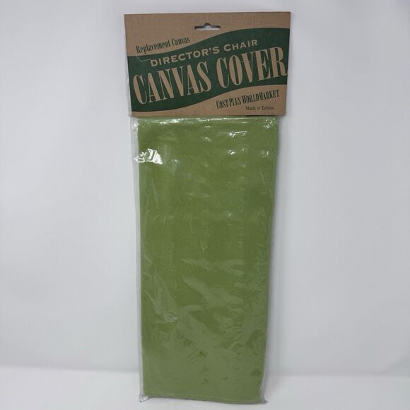 Vintage Green Directors Chair Replacement Canvas Cover World Market NEW NOS - Picture 1 of 7